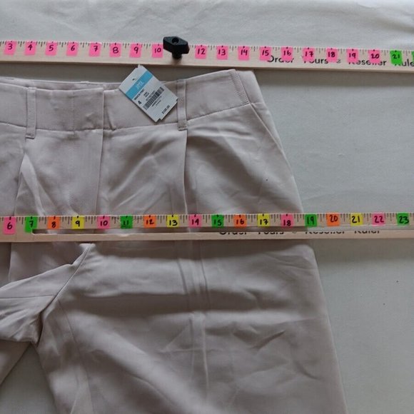 J.McLaughlin Maren Pants size 4 wide leg color BONE SOLID Ins30" NEW! $188 - Picture 4 of 9